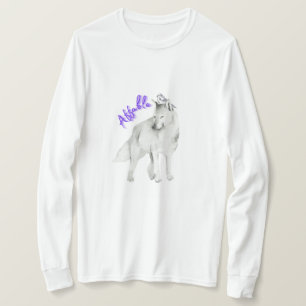 Betaalbare witte wolf t-shirt