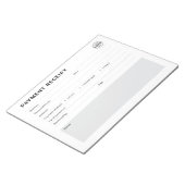 Betaalbon Business Logo Notitieblok (Schuin)