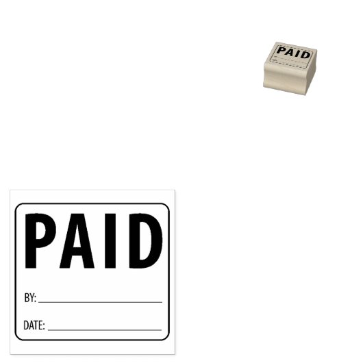 Betaald, accountant, klein bedrijf 	rubberstempel (Gestempeld)