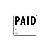 Betaald, accountant, klein bedrijf 	rubberstempel (Afrduk)