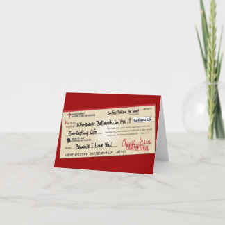 Betaald geheel Bewaard door Jesus Check Kaart