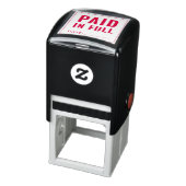 Betaald in het Rood Zelfinktkussen Stempel (Product)