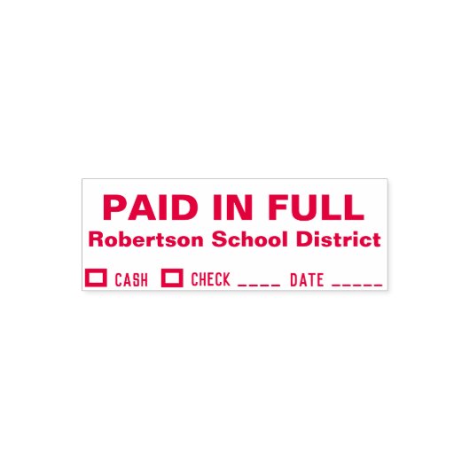 BETAALD IN VOLLEDIG gepersonaliseerde stempel (Design)