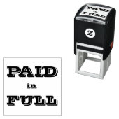 Betaald in volledig zelf-inkt stempel (In situ)