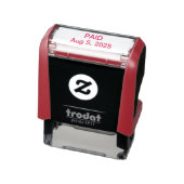 Betaald met Datum Custom Self Inking Kantoor Stamp Zelfinktende Stempel (Product)