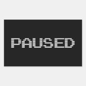 BETAALD RECHTHOEKIGE STICKER (Voorkant)