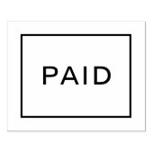 Betaald Rubberstempel (Afrduk)