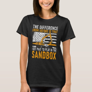Betaald voor het afspelen van werknemers in de bou t-shirt