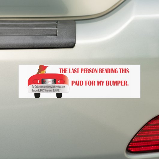 Betaald voor mijn bumper bumpersticker (Op auto)