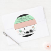 Betaalde bakkerijproducten ronde sticker (Envelop)