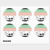 Betaalde bakkerijproducten ronde sticker (Vel)