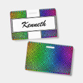 Betaalde controleurs van Kenneth Yoncich Badge (Voor- en achterkant)