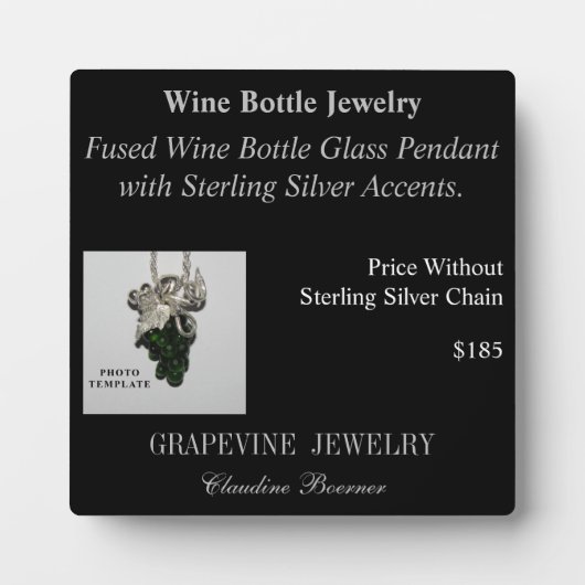 Betaalde productprijs eBay-winkels Fotoplaat (Voorkant)