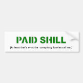 Betaalde Shill Sticker (Voorkant)