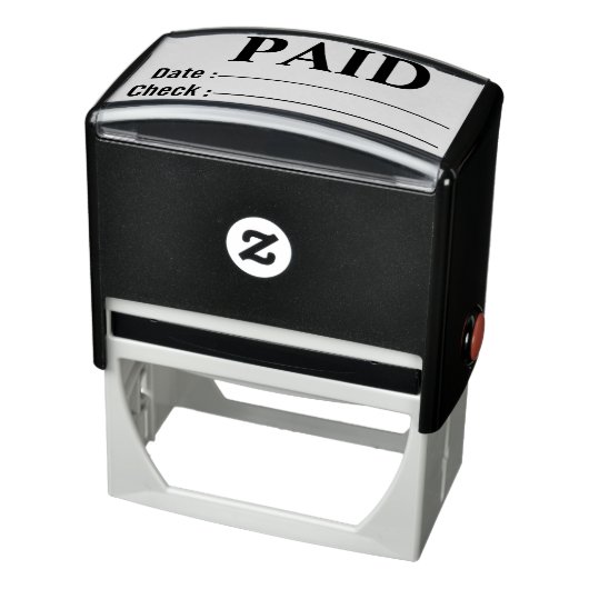 BETAALDE Tall Date Check Nummer Algemeen Business  Zelfinktende Stempel (Product)