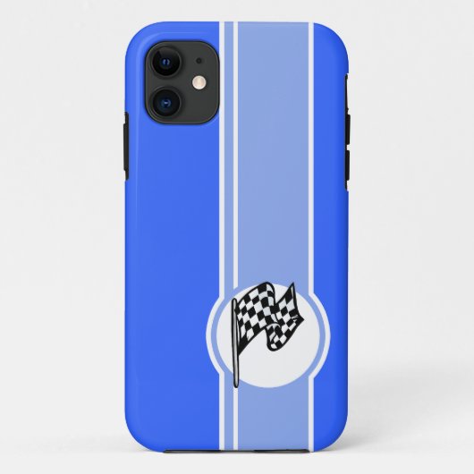 Betaalde vlag; blauw Case-Mate iPhone case (Achterkant)