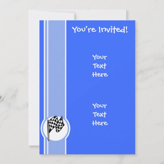 Betaalde vlag; blauw kaart (Voorkant)