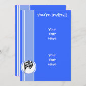 Betaalde vlag; blauw kaart (Voorkant / Achterkant)