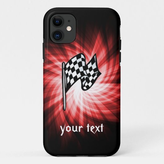 Betaalde vlag; rood Case-Mate iPhone case (Achterkant)