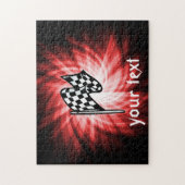 Betaalde vlag; rood legpuzzel (Verticaal)