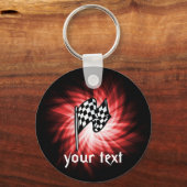 Betaalde vlag; rood sleutelhanger (Voorkant)