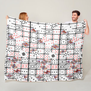 Betaalkaarten Poker Euchre Throw Blanket Fleece Deken