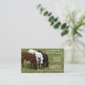 Bétail transportant le carte de visite de (Debout devant)