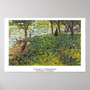 Betaling en beloning van personen door Seurat Geor Poster