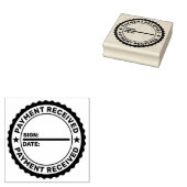 BETALING ONTVANGEN DATUM INITIAAL RUBBER STEMP RUBBERSTEMPEL (Gestempeld)