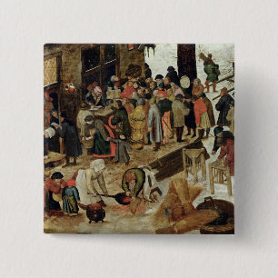 Betaling van de vergoeding vierkante button 5,1 cm