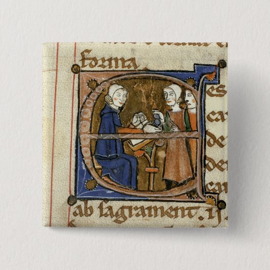 Betalingsbelastingen Vierkante Button 5,1 Cm (Voorkant)