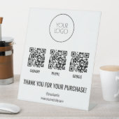 BetalingsCashapp voor QR-code PayPal PayPal Je Log Reclamebord Met Voetstuk (Insitu)