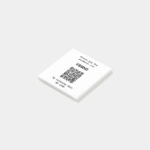 Betalingsplatform QR-code Post-it® Notes (Schuin)