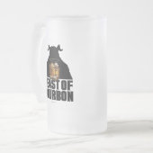 Bête De Bourbon Verre Frosted Bière Mug (Devant gauche)