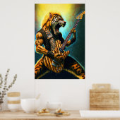 Bête de guitare - Poster en roche et en rouleau (Cuisine)