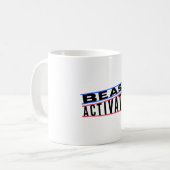 Bête rouge bleu et Bête noire activée Mug (Devant gauche)