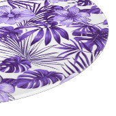 Betegeld Tropisch bloemmotief strandhuis Snijplank (Hoek)