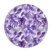 Betegeld Tropisch bloemmotief strandhuis Snijplank (Voorkant)