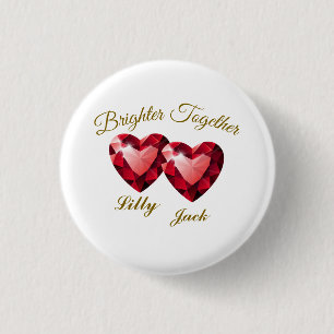 Betekenend Geschenk – Elegante Liefde Ronde Button 3,2 Cm