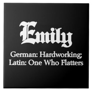 Betekenis Emily Tegeltje
