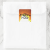 Betekenis Relatie Fiddle Square Sticker (Tas)