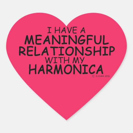 Betekenis Relatie Harmonica Heart Sticker (Voorkant)