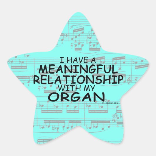 Betekenis Relatie Organ Star Sticker (Voorkant)