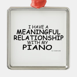 Betekenis Relatie Piano Metalen Ornament