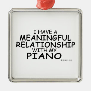 Betekenis Relatie Piano Metalen Ornament