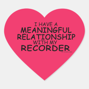Betekenis Relatie Recorder Harde Sticker