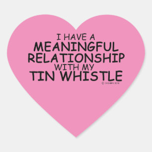 Betekenis Relatie Tin Whistle Heart Sticker