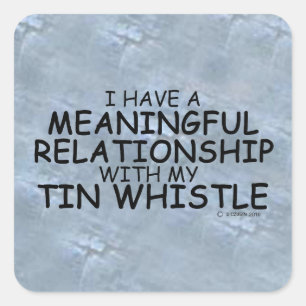 Betekenis Relatie Tin Whistle Square Sticker