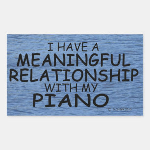 Betekenis Sticker van piano-rechthoekige Relatie