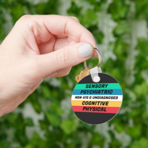 Betekenissen van de Disability Pride-vlag Sleutelhanger